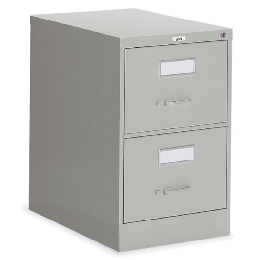 Staples Vertical Legal File Cabinet, 2-Drawer, Grey