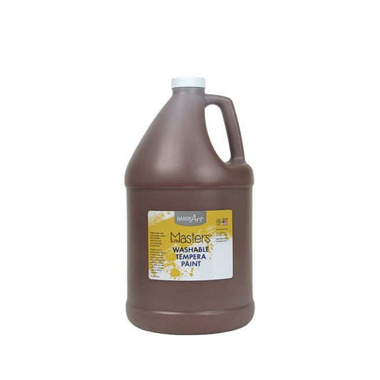 Little Masters Washable Tempera Paint - 3.78L - Brown