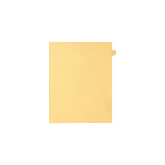 Onglets numériques Sterling Singles, n° 2, chamois, format lettre, coupe 1/15, paquet de 25