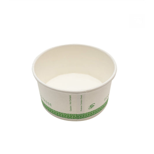 Eco-Packaging 6 oz Compostable Paper Soup Cup - 1000 Pack
