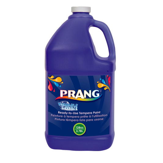 Peinture à la détrempe lavable Prang - 3,6 l - Bleu