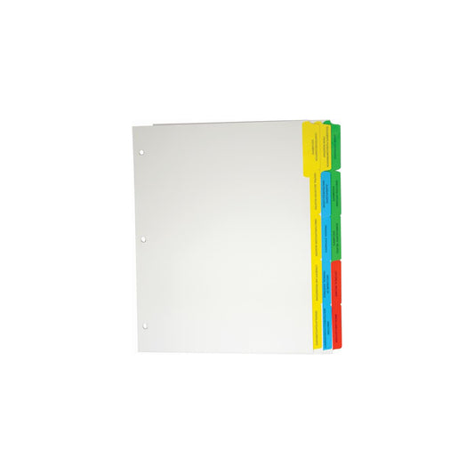 Onglets d'index du livre des procès-verbaux d'entreprise