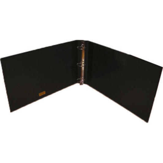 Classeur à anneaux rond, noir, 5,1 cm, 28 cm x 43 cm