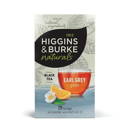 Thé Earl Grey Higgins &amp; Burke - Paquet de 20