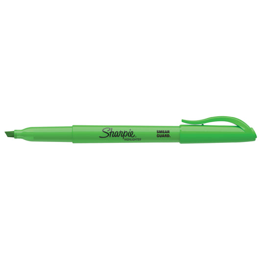 Surligneurs Sharpie de poche à pointe biseautée - Vert