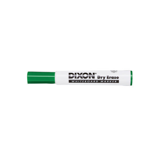 Dixon Dry Erase Markers - Wedge Tip - Green - 12 Pack