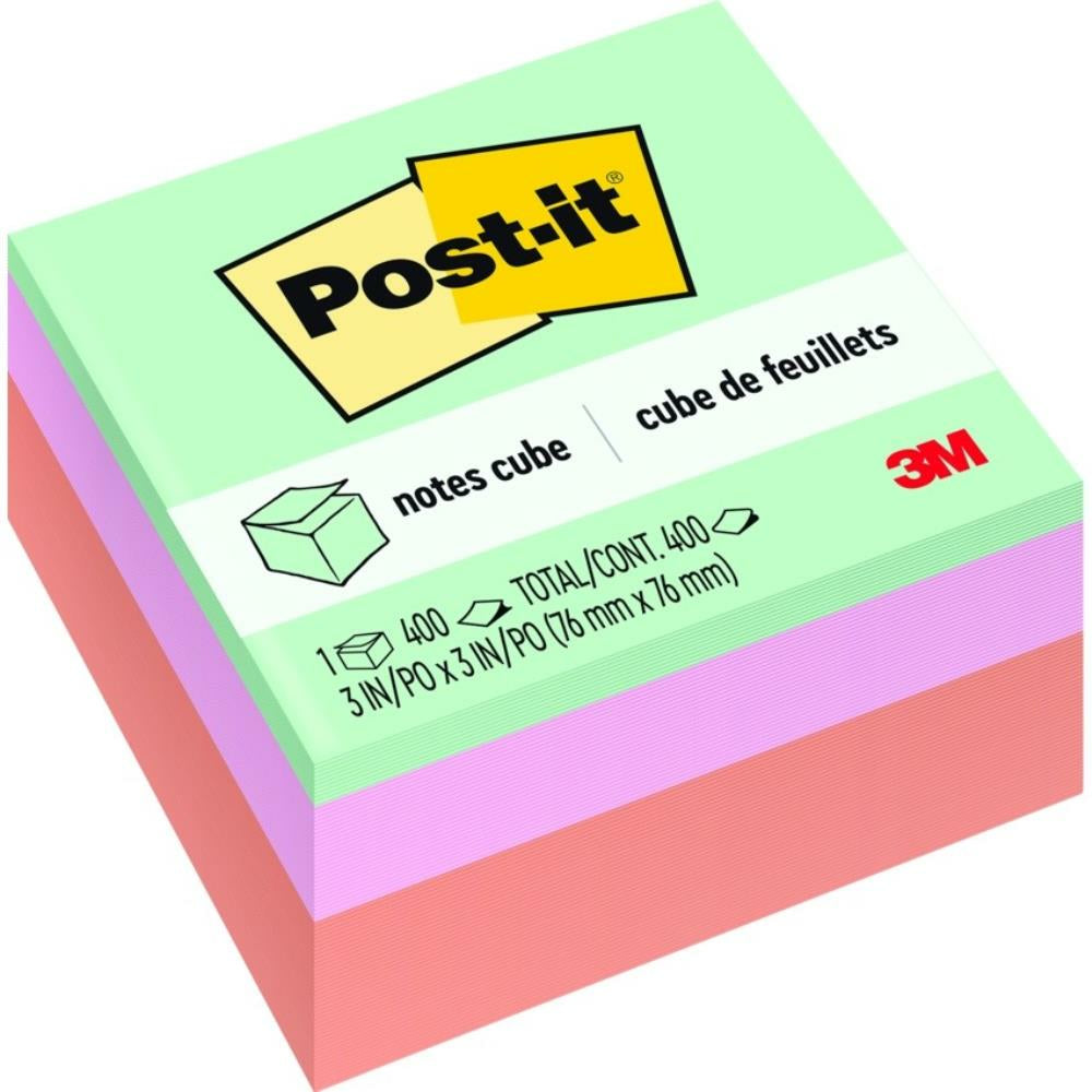 Cube Post-it 3 x 3" Pastels