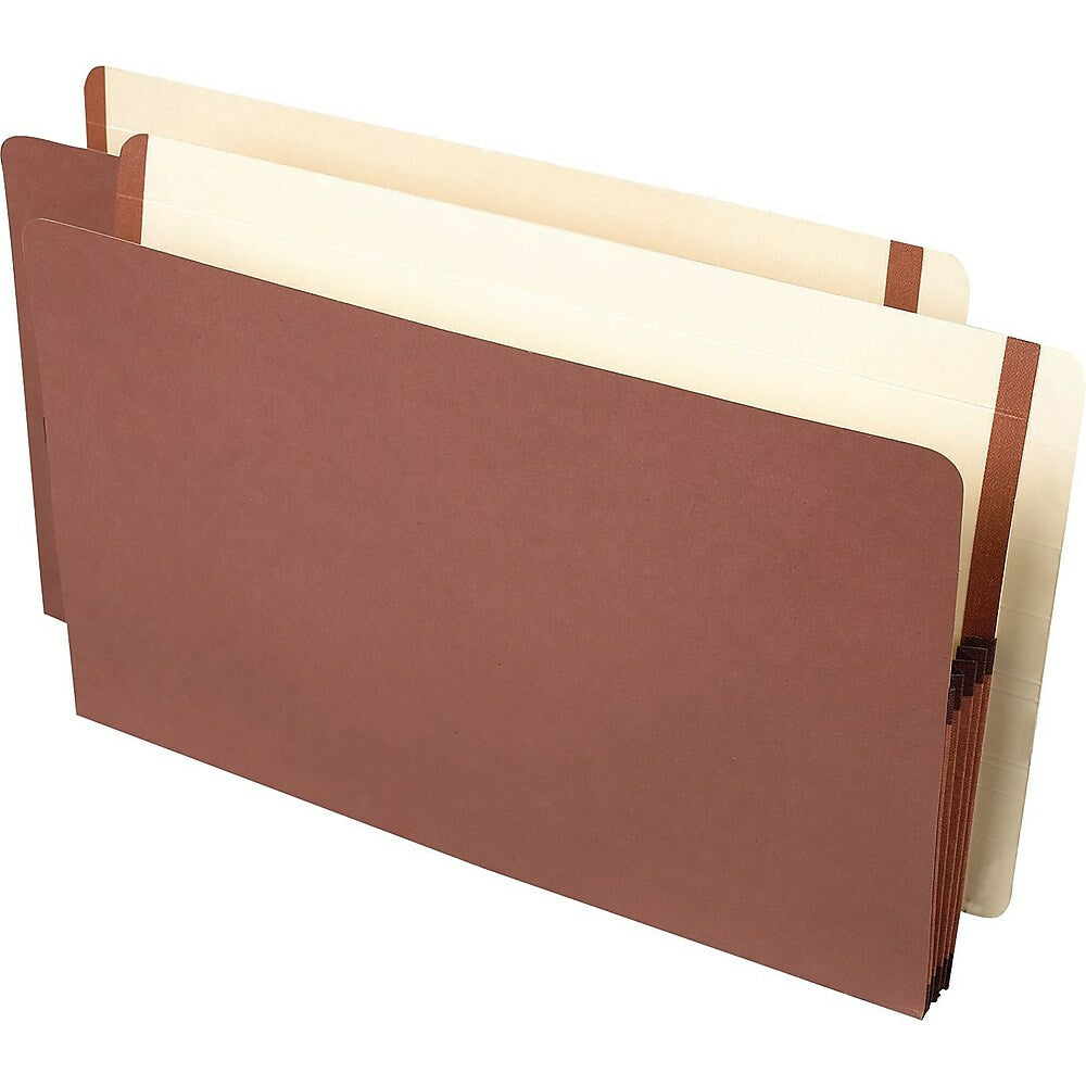Pochettes de classement Pendaflex Premium renforcées à onglets latéraux - Extension de 5-1/4 po - Format légal - Redrope