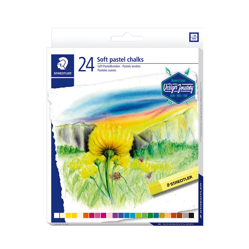 Pastels tendres Staedtler - Couleurs assorties - Paquet de 24