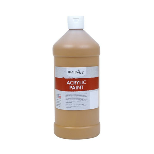 Handy Art Acrylic Paint, Raw Sienna, 946ml.