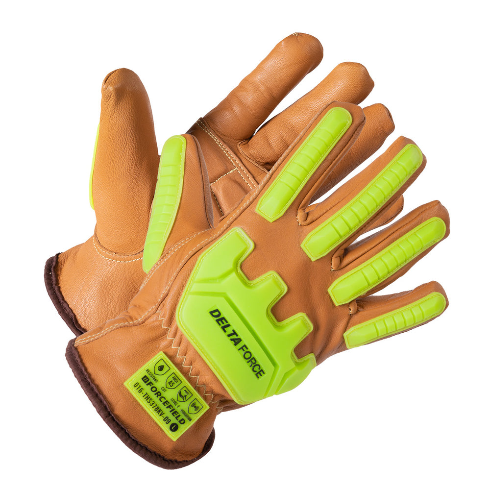 Forcefield Goatskin Impact Kevlar Lined Driver's Gloves - Size 9