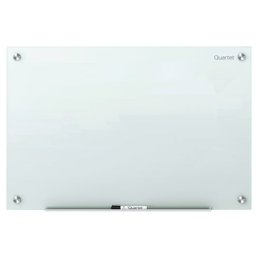 Tableau magnétique effaçable à sec Quartet Infinity en verre - 2' x 1,5'