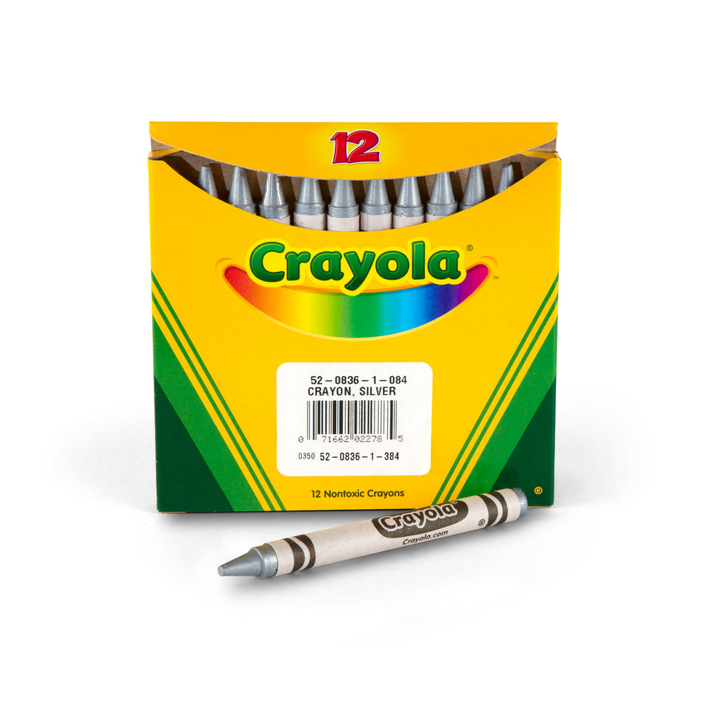 Crayola Regular Size Crayons - Silver - 12 Pack