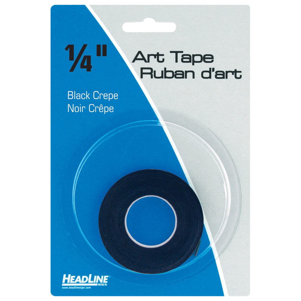 Headline Sign Graphic Art Tape - 1/4" x 324" - Black