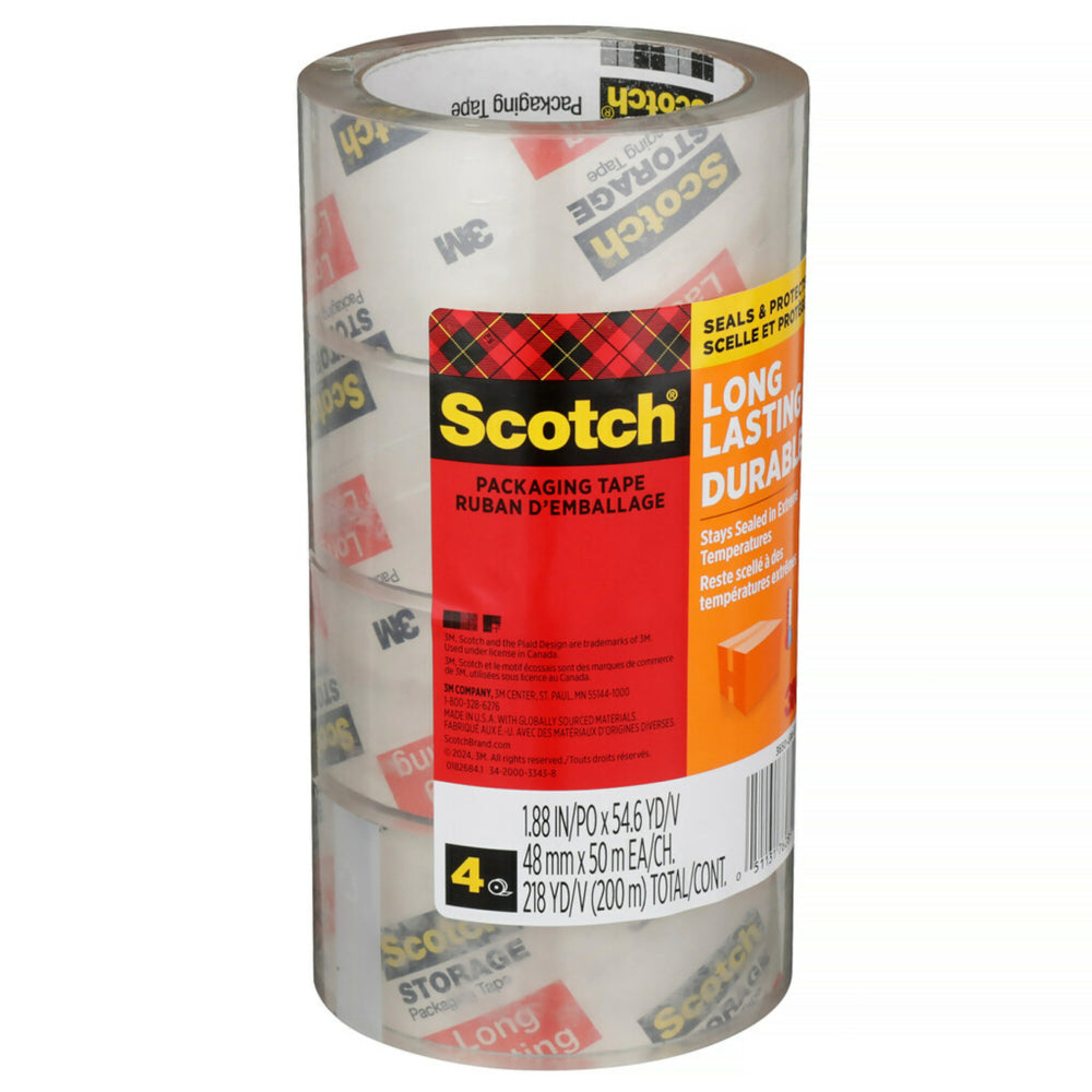 Scotch Long Lasting Storage Tape - 48 mm x 50 m - 4 Pack