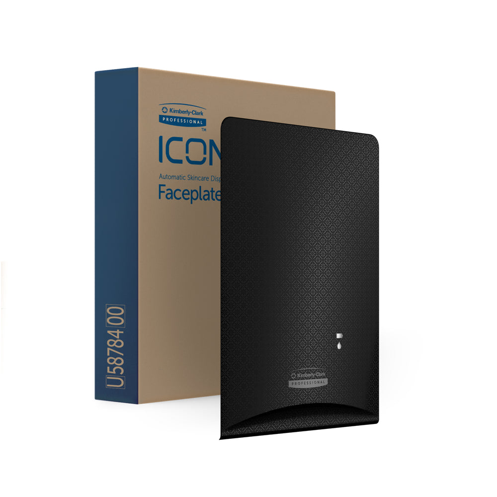 Distributeur automatique de savon et de désinfectant ICON Faceplate - Mosaïque noire