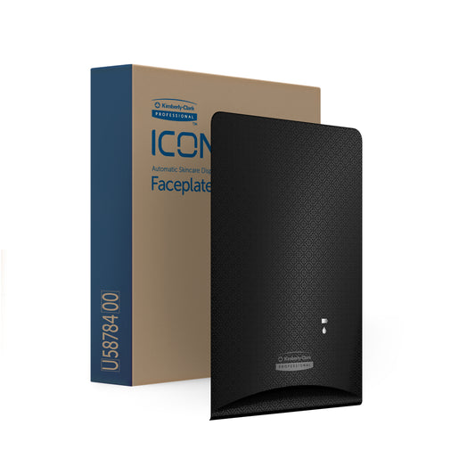 Distributeur automatique de savon et de désinfectant ICON Faceplate - Mosaïque noire