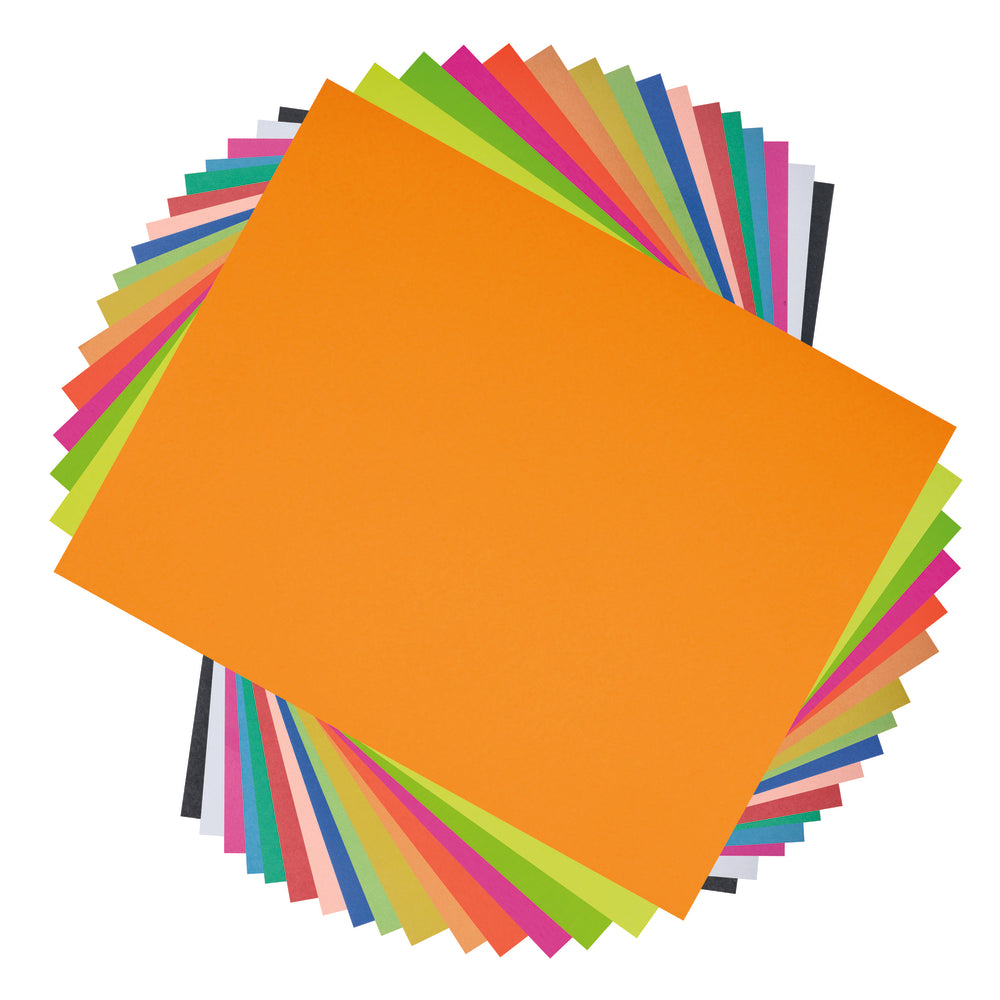Papier Bristol North American Paper Inc. – 17,8 x 17,8 cm – Couleurs assorties – Paquet de 48