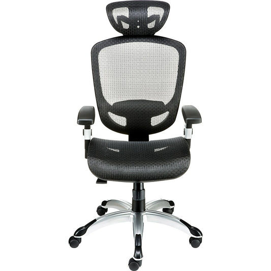 Union & Scale FlexFit Hyken Mesh Task Chair with Adjustable Arms - Black