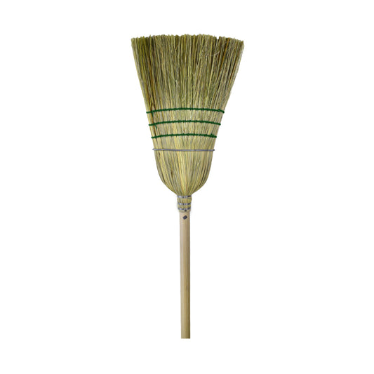 Globe Industrial Corn Broom - 1 Wire 3 String