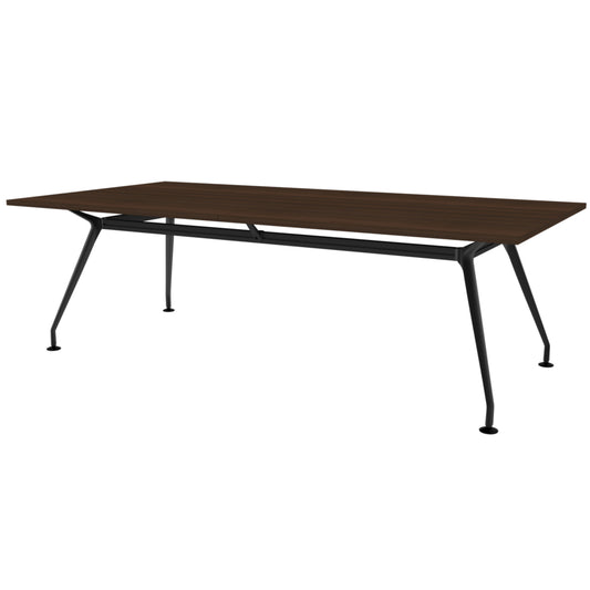 Heartwood HDL Innovations Upscale 8 Person Rectangle Boardoom Table - Evening Zen Black