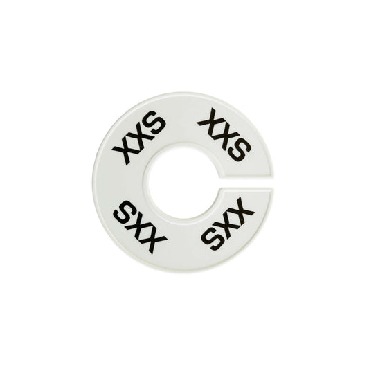 Séparateur d'anneaux Eddie's - XXS - Blanc/Noir - Paquet de 100