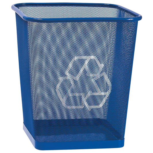 Poubelle de recyclage en maille Merangue - Bleu