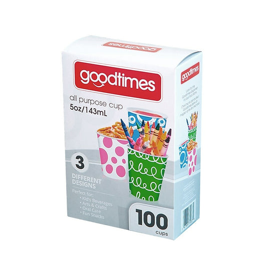 Goodtimes All Purpose Paper Cup, 5oz, 100 Pack