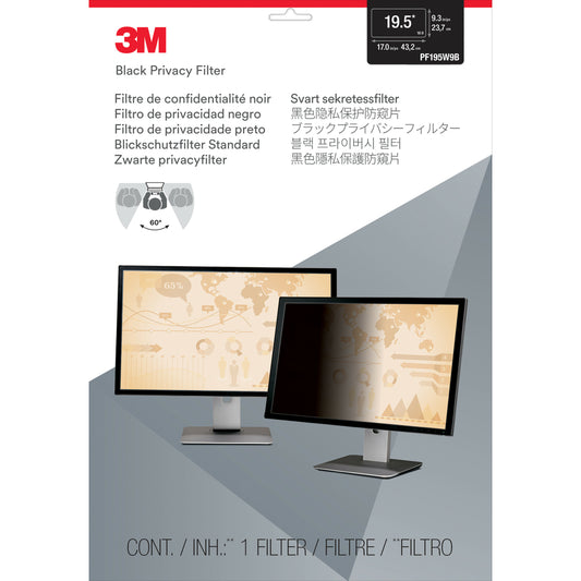 3M Privacy Filter for 19.5" Widescreen Monitor - PF195W9B - 19.5" Monitor