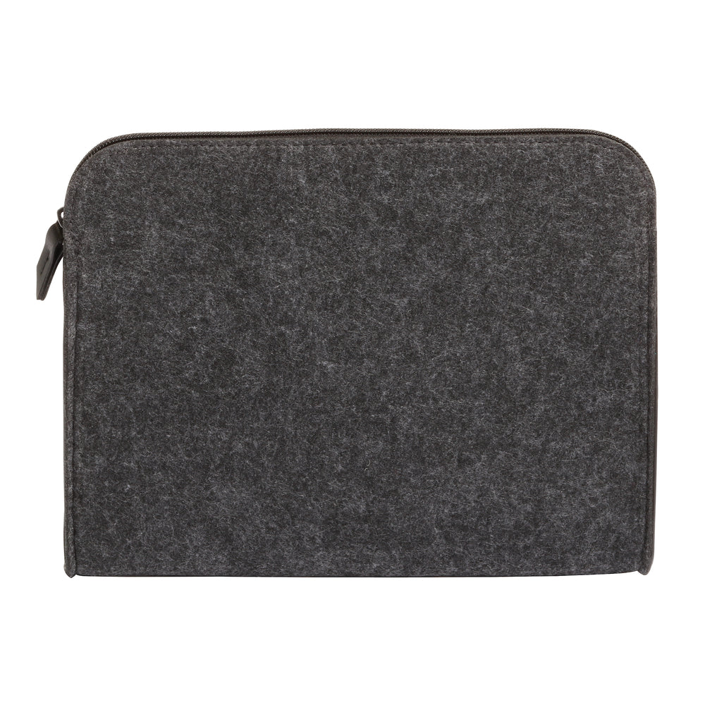 Pochette zippée en feutre Pendaflex – 20,3 cm x 24,7 cm x 2,5 cm – Gris anthracite/noir
