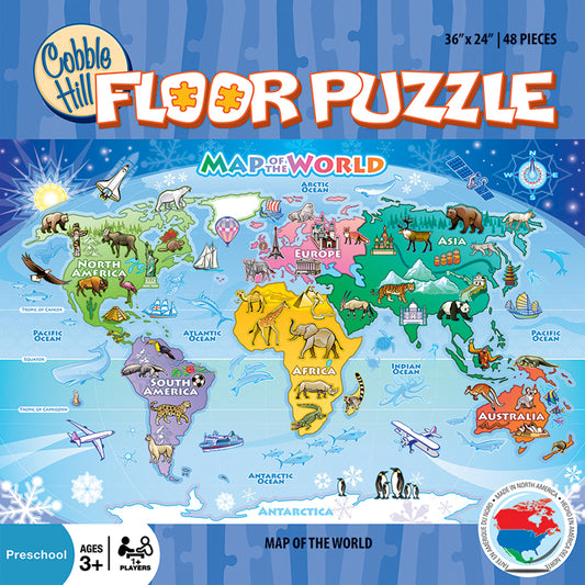Outset Media Map of the World Floor Puzzle