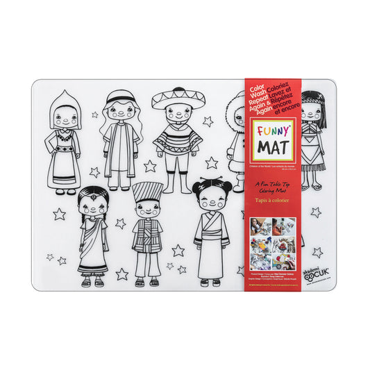 Funny Mat Table Top Colouring Mat - 19" L x 13" W - Children