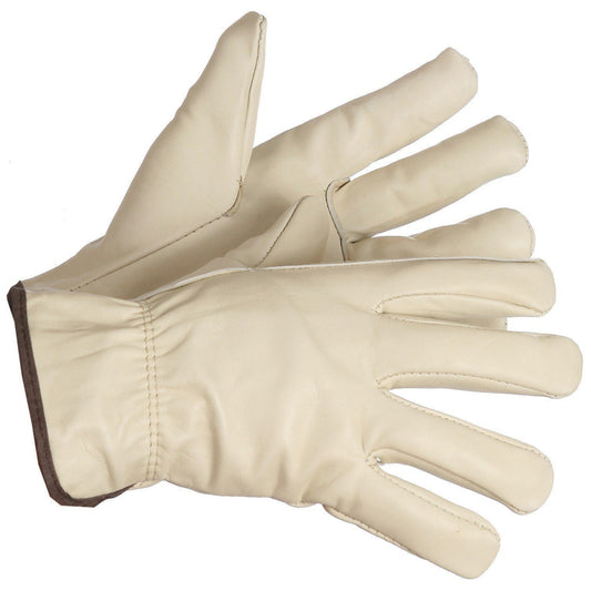 Forcefield Cowhide Winter Work Glove With Fleece Lining - Medium - 2 Pack