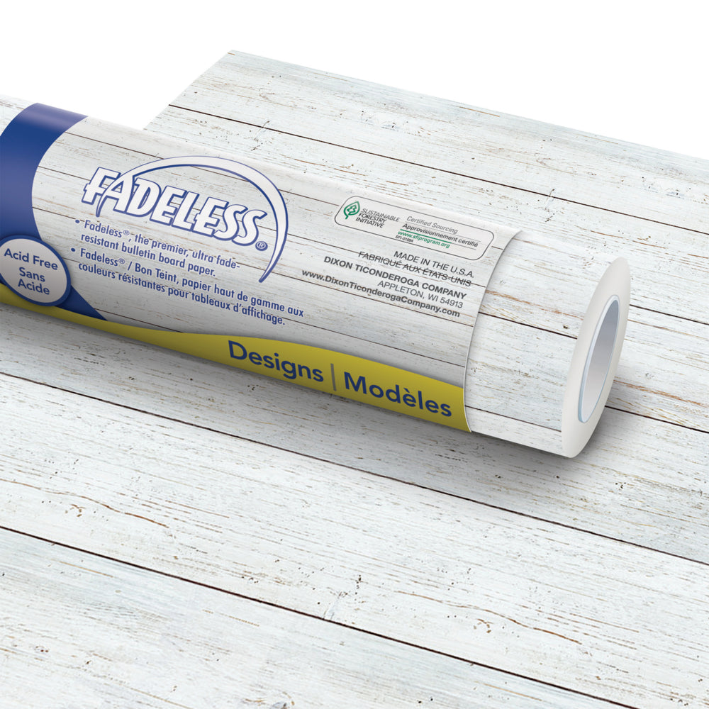 Fadeless Bulletin Board Art Paper, White Brick, 1/21m x 15.24m, 1 Roll