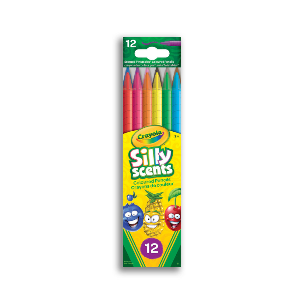 Crayons de couleur Crayola Silly Scents Twistables - 12 pièces