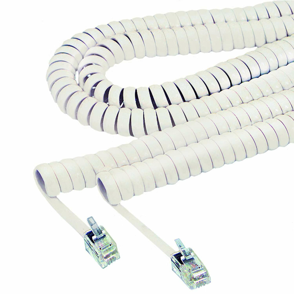 Elink 25' Phone Handset Cord - White