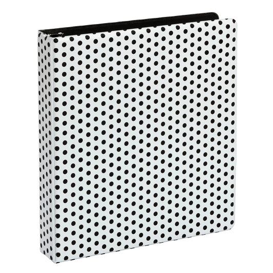 Oxford Punch Pop 1.5" 3-Ring Binder - Black/White, PDQ