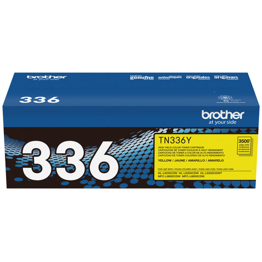 Brother TN336 High-Yield Yellow Toner Cartridge