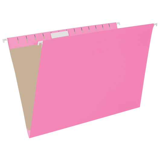 Pendaflex Recycled Hanging File Folders - Legal Size - Pink - 25 Pack
