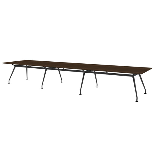 Heartwood HDL Innovations Upscale 14 Person Rectangle Boardoom Table - Evening Zen Black