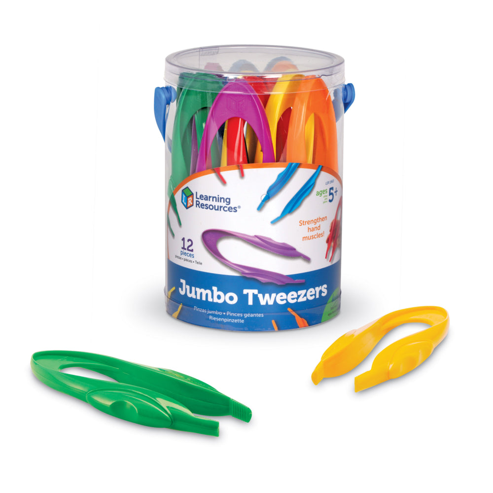 Learning Resources Tweezers Easy Grip - Set of 12