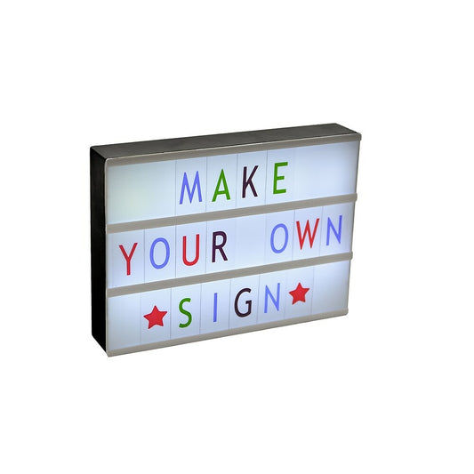 Cinematic Lightbox Sign with 88 Colour Characters (PLM27B)
