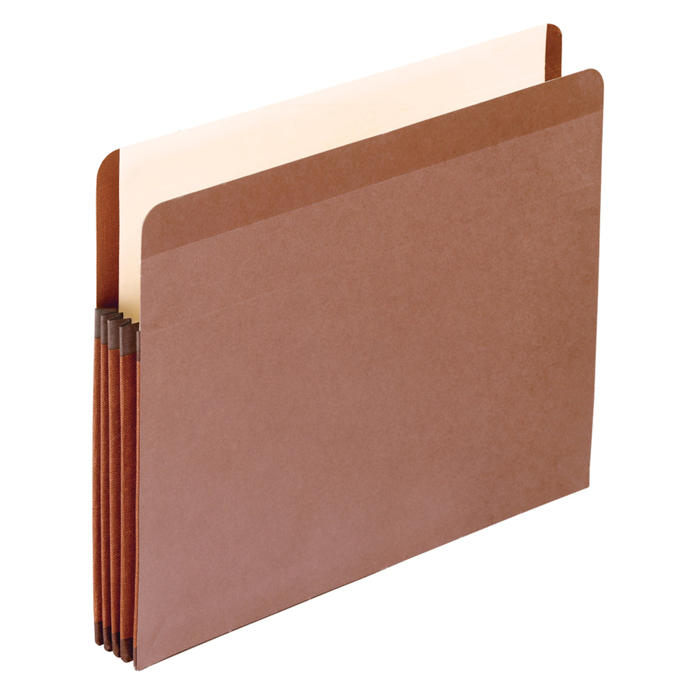 Pochette extensible doublée Pendaflex avec extension de 3,5 po - Format lettre - Fibre rouge