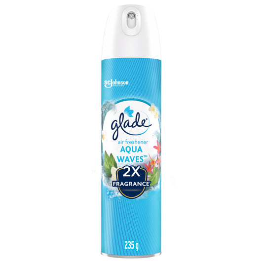 Désodorisant en aérosol Glade - Aqua Waves - 235 g