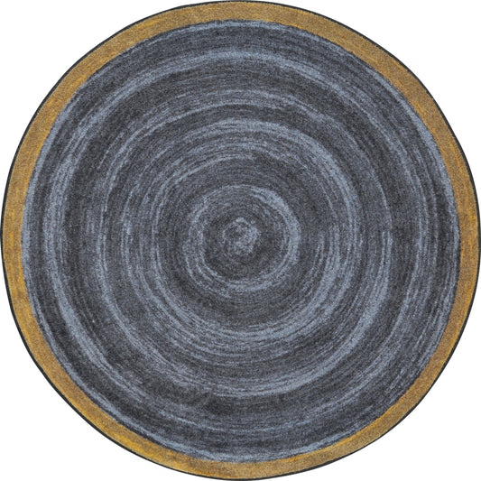 Joy Carpets Feeling Natural Area Rug- 7'7" Round - Slate