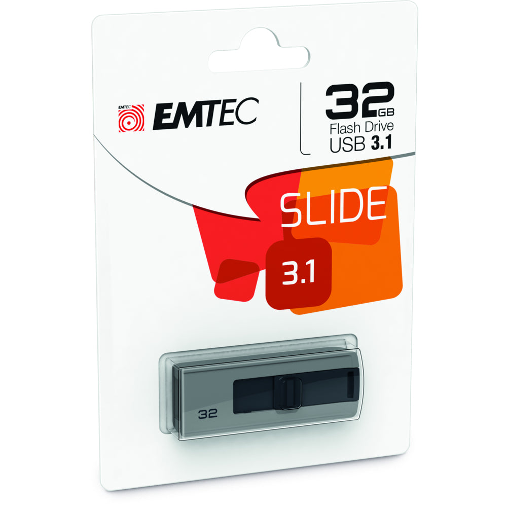 Clé USB 3.0 Emtec Slide 32 Go - Gris
