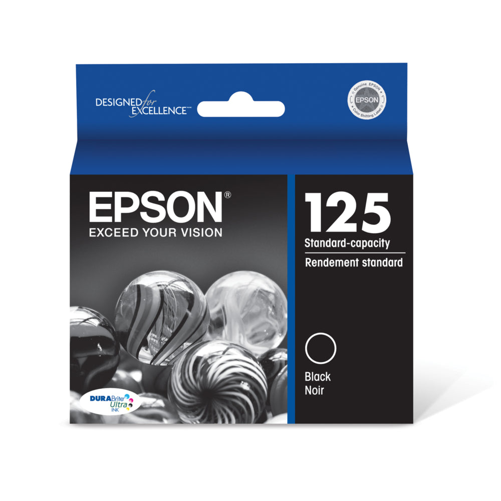 Cartouche d'encre Epson T125 - Capacité standard - Noir