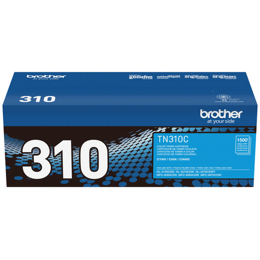 Brother TN310 Standard-Yield Cyan Toner Cartridge