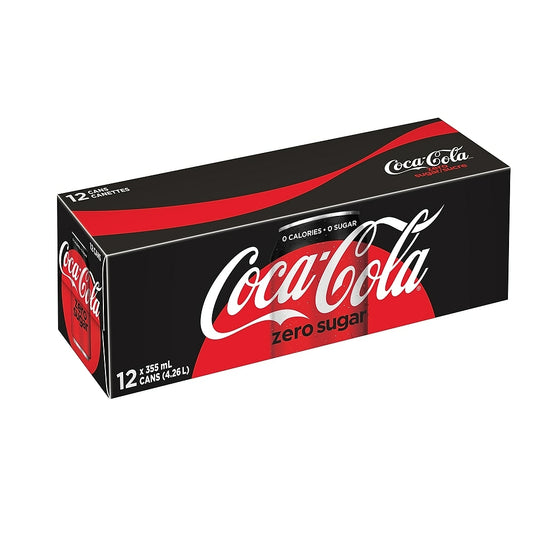 Coca-Cola Zero Sugar - 355mL Cans - 12 Pack