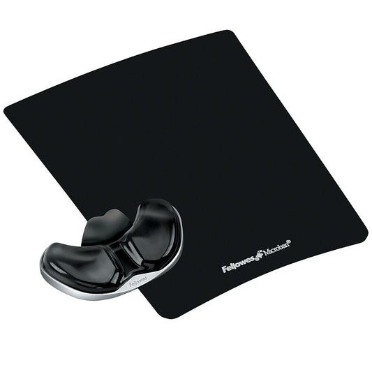 Fellowes Professional Series Gliding Palm Support, Black Gel (9180701)